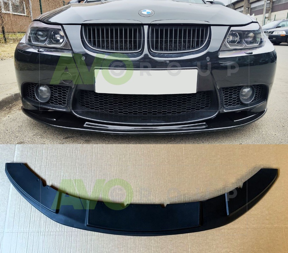 Накладка переднего бампера / Спойлер / Губа для BMW 3 E90 / E91 / E92 / E93 / M3 2005-2012 (Copy)