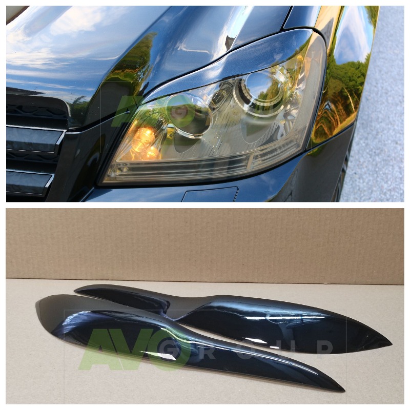 Headlight Eyelids for MB GL X164 2006-2009 ABS Gloss