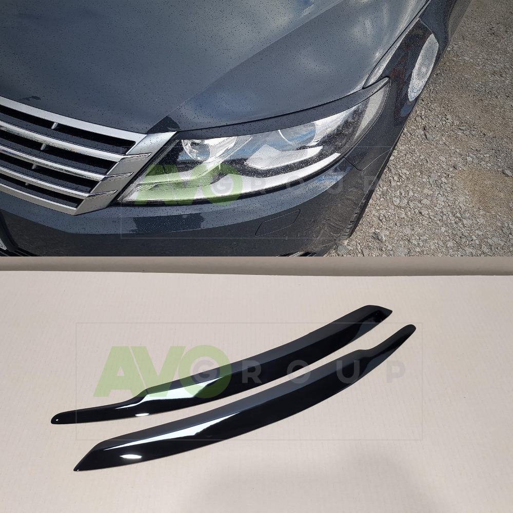 Headlight Eyelids for VW Passat CC 2012-2016 ABS Gloss