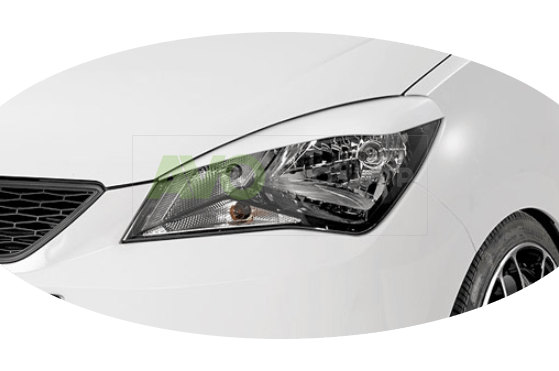 Headlight Eyelids for Seat Mii 2011-2019 ABS Matt