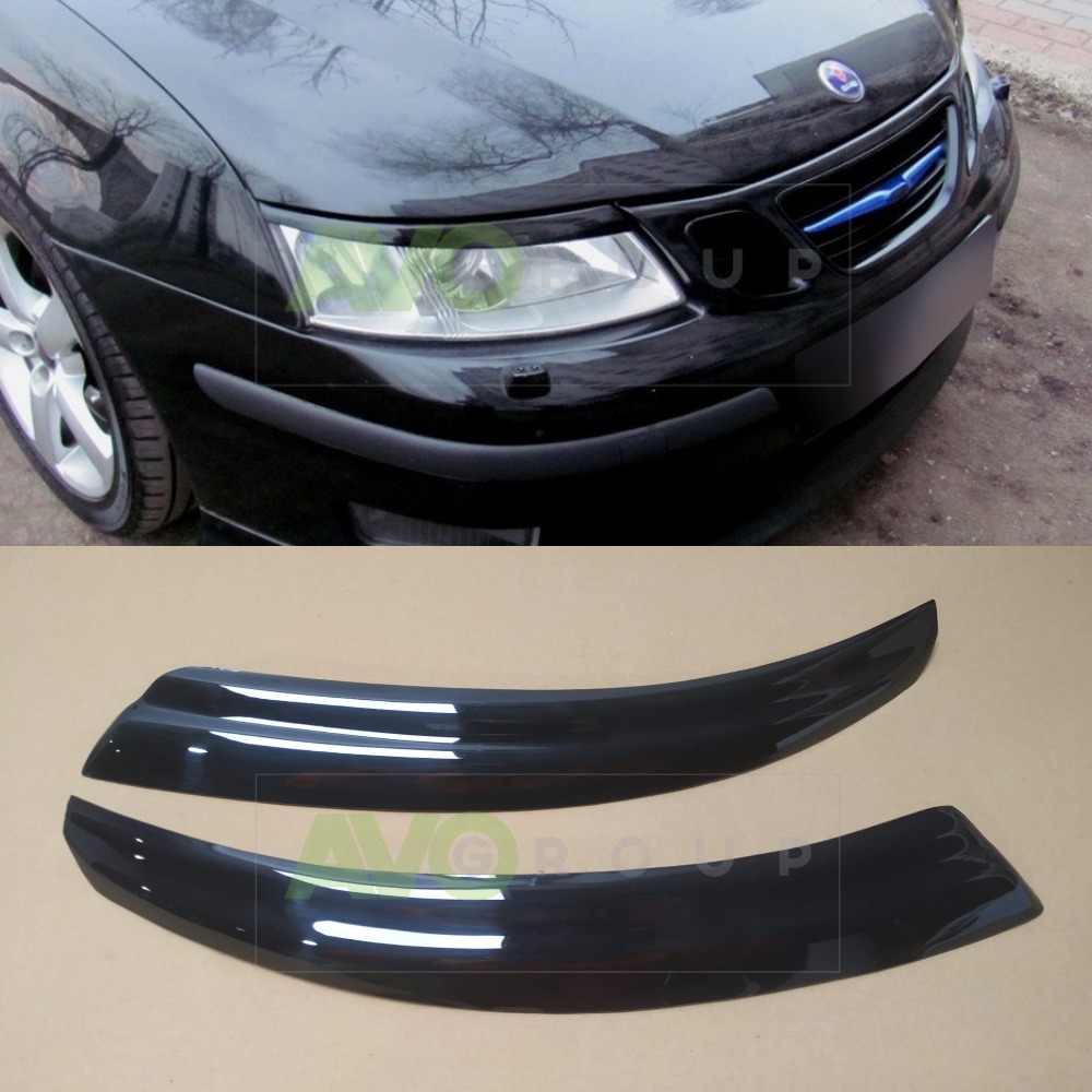 Headlight Eyelids for Saab 93 2002-2014 ABS Gloss