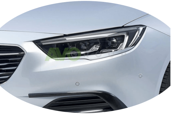 Headlight Eyelids for Opel / Vauxhall Insignia B bottom 2017- ABS Gloss