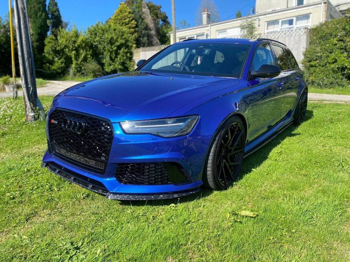 Forged fiber splitter for front bumper Audi RS6 C7 4G 2013-2018