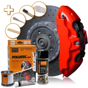 Foliatec PERFORMANCE RED Brake Caliper Lacquer Set