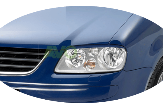 Headlight Eyelids for VW / Volkswagen Caddy 03-10 / Touran 03-06 ABS Matt