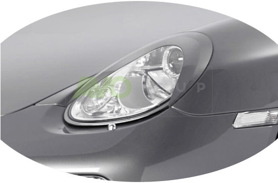 Headlight Eyelids for Porsche Boxster 987 / Cayman 987 04-12 ABS Matt