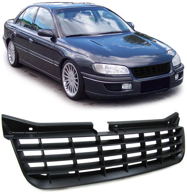 Front black badgelles grill for Opel / Vauxhall Omega B 1994-1999