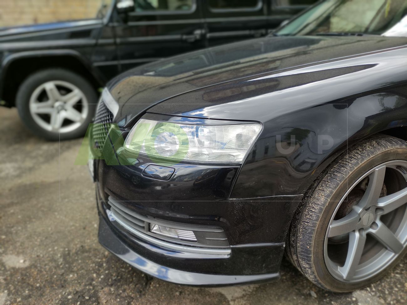 Priekšējo lukturu uzlikas uzacis priekš AUDI A6 4F C6 2004-2011 ABS Matt - Image 6