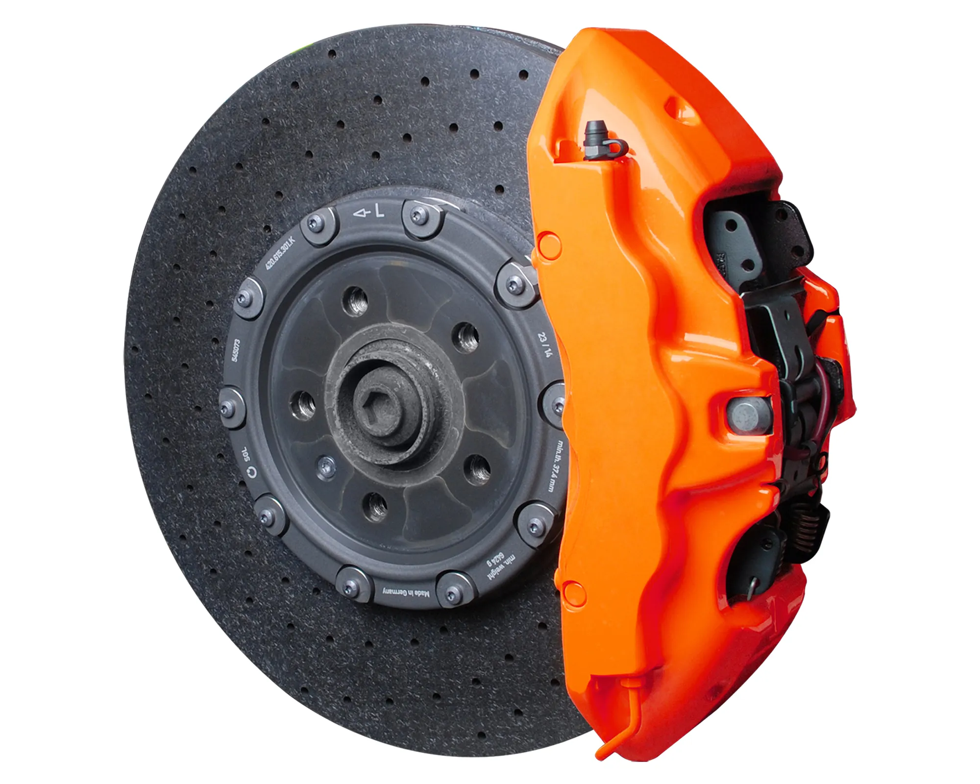 Foliatec NEON ORANGE Brake Caliper Lacquer Set