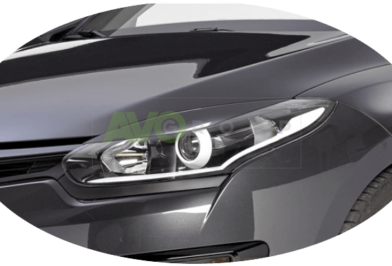 Headlight Eyelids for Renault Megane 3 2014-2016 ABS Matt