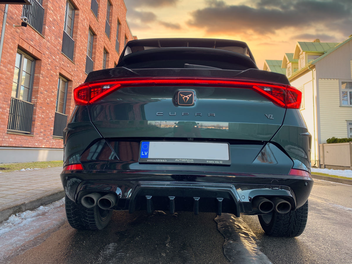 Rear bumper diffuser with ribs for Cupra Formentor