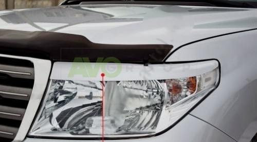 Headlight Eyelids for Toyota LAND CRUISER 200 2007-2012 ABS Gloss