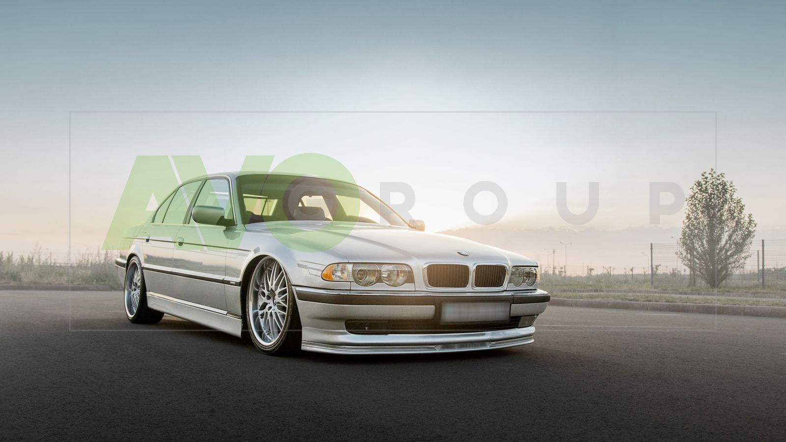 A style Front Spoiler Splitter for BMW 7 E38 1994-2001