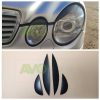 Накладки на фары / Реснички для MB E-Class W211 S211 2002-2009 ABS Matt