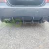 Rear Bumper diffuser addon with ribs / fins For BMW E60 E61 M Sport