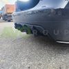 Rear Bumper diffuser addon with ribs / fins For BMW E60 E61 M Sport