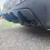 Rear Bumper diffuser addon with ribs / fins For BMW E60 E61 M Sport