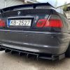 Rear Bumper diffuser addon with ribs / fins For BMW E46 M Sport