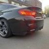 Rear Bumper diffuser addon with ribs / fins For BMW M4 F82 F83 14-19