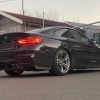 Rear Bumper diffuser addon with ribs / fins For BMW M4 F82 F83 14-19