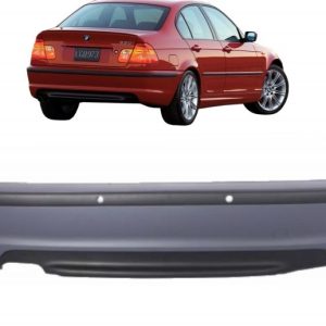 M Sport Rear bumper with diffuser For BMW E46 Saloon with PDC