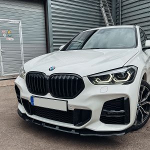 Splitter for front bumper BMW X1 F48 LCI ABS Gloss