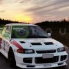 Накладка переднего бампера / Спойлер / Губа для Mitsubishi EVO 3 Evolution III – Изображение 4