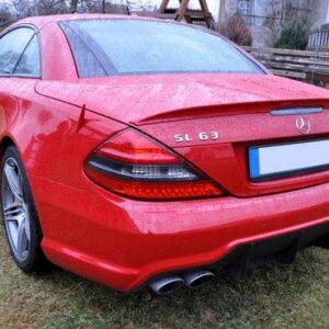 ang style roof boot lid spoiler for mercedes sl r230 2001 2011