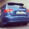 rs3 style rear bumper spoiler for audi a3 8p se 2003 2008 5 doors