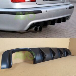 sport rear bumper diffuser with ribs for bmw 5 e39 1995 2004