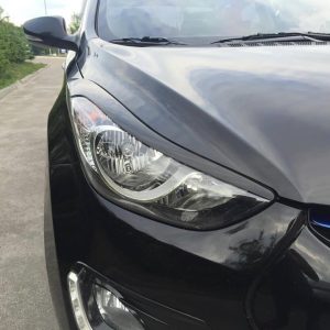 Priekšējo lukturu uzlikas uzacis priekš Hyundai Elantra / Avante 2010-2015 ABS Gloss