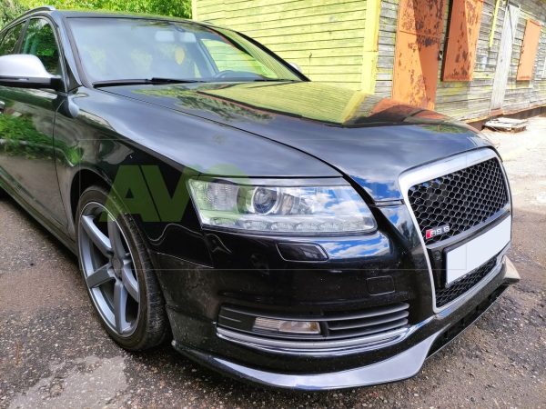 Priekšējo lukturu uzlikas uzacis priekš AUDI A6 4F C6 2004-2011 ABS Gloss