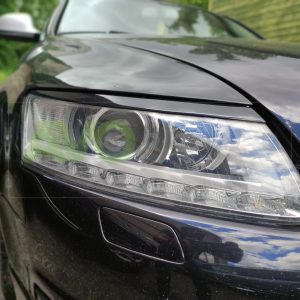 Headlight Eyelids for AUDI A6 4F C6 2004-2011 ABS Gloss
