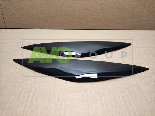 Накладки на фары / Реснички для Mazda 3 2009-2013 ABS Gloss – Изображение 7