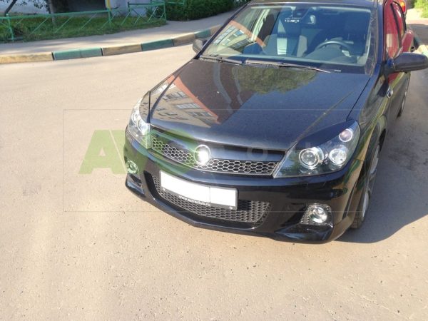 Priekšējo lukturu uzlikas uzacis priekš Opel / Vauxhall Astra H 2004-2009 ABS Gloss