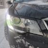Priekšējo lukturu uzlikas uzacis priekš Skoda Superb 2 3T 2013-2015 ABS Gloss - Image 9