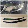 Priekšējo lukturu uzlikas uzacis priekš Skoda Superb 2 3T 2013-2015 ABS Gloss
