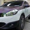 Накладки на фары / Реснички для Nissan Qashqai 2010-2014 v1 ABS Matt – Изображение 4