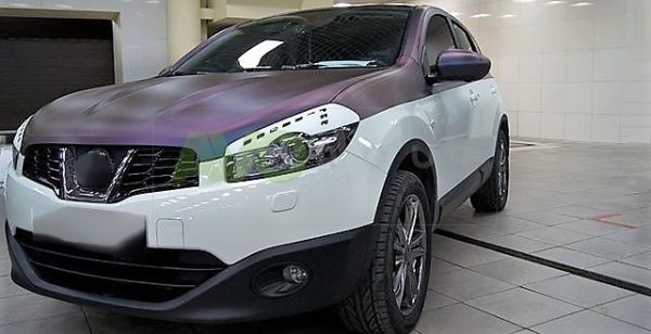 Priekšējo lukturu uzlikas uzacis priekš Nissan Qashqai 2010-2014 v1 ABS Matt