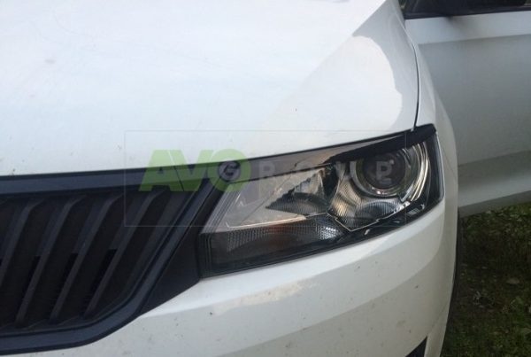 Headlight Eyelids for Skoda Rapid 2012-2019 v1 ABS Gloss
