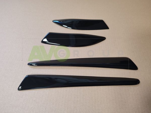 Backlight Eyelids for Mitsubishi Lancer X 2007-2016 ABS Gloss