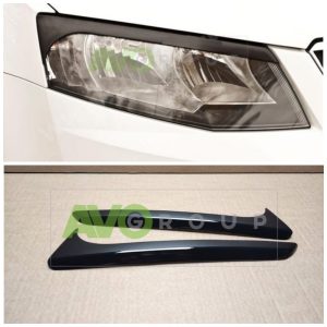 Headlight Eyelids for Skoda Octavia 3 2013-2017 v2 ABS Gloss
