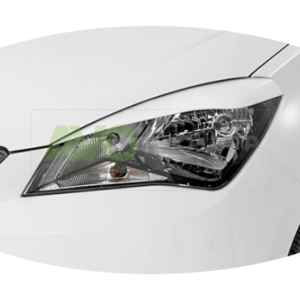 Priekšējo lukturu uzlikas uzacis priekš Seat Mii 2011-2019 ABS Matt