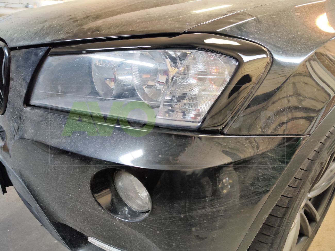 Headlight Eyelids for BMW X3 F25 2010-2014 ABS Gloss