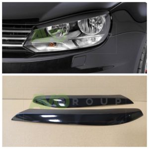 Headlight Eyelids for VW / Volkswagen EOS 2010-2015 ABS Gloss