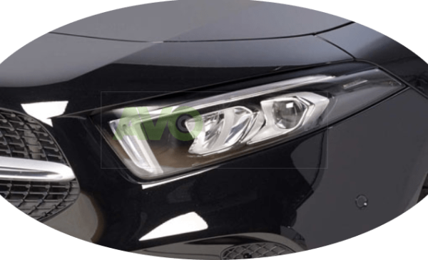 Headlight Eyelids for MB A W177 2018- ABS Gloss