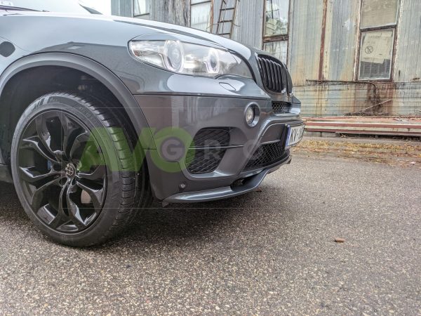 Aero style front spoiler splitter for BMW X5 E70 LCI Aero 2010-2014