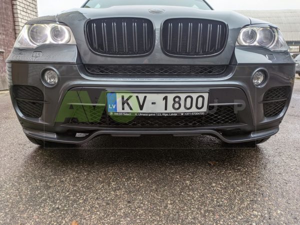 Aero style front spoiler splitter for BMW X5 E70 LCI Aero 2010-2014