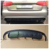 Rear Bumper RS Diffuser for Audi A4 B8 Sedan Avant 2008-2011