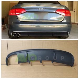 Rear Bumper Diffuser for Audi A4 B8 Sedan Avant 2008-2011